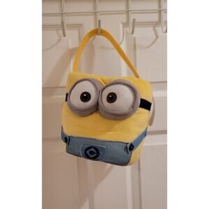 Despicable Me Minion Halloween bucket bag Candy easter basket plush NEW SEE DESC